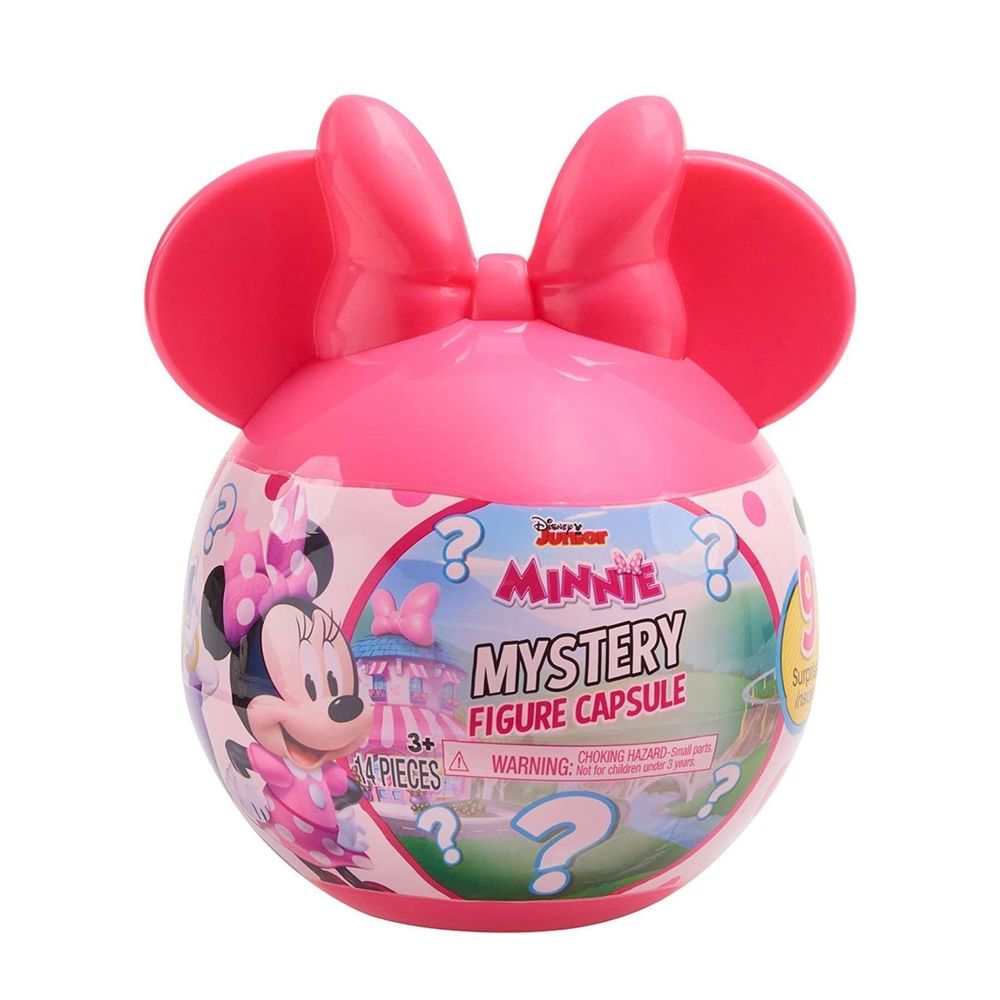 Just Play Disney Junior Minnie Mouse Mystery Figure Capsule, 9 Pieces Inside,